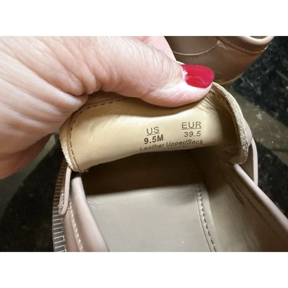 Sam Edelman Laurs Platform‎ Lug Sole Slip On Shoes Women's Size 9.5 Tan Beige